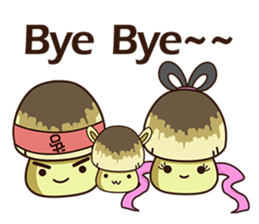 Straw mushroom Won Won (Mid-Autumn) sticker #5936911