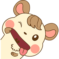 Colla, the happy hamster sticker #5937076