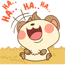 Colla, the happy hamster sticker #5937078