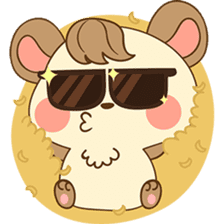 Colla, the happy hamster sticker #5937084