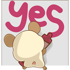 Colla, the happy hamster sticker #5937086