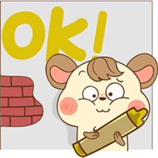 Colla, the happy hamster sticker #5937088