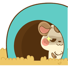 Colla, the happy hamster sticker #5937096