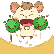Colla, the happy hamster sticker #5937100