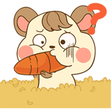 Colla, the happy hamster sticker #5937101
