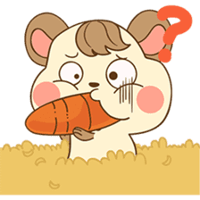 Colla, the happy hamster sticker #5937101