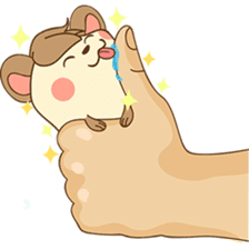 Colla, the happy hamster sticker #5937102