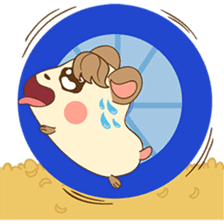 Colla, the happy hamster sticker #5937105
