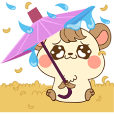 Colla, the happy hamster sticker #5937107