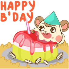 Colla, the happy hamster sticker #5937110