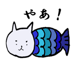 cute cat mermaid sticker #5937552