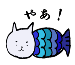 cute cat mermaid sticker #5937552