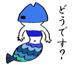 cute cat mermaid sticker #5937555
