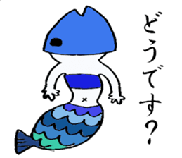 cute cat mermaid sticker #5937555