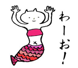 cute cat mermaid sticker #5937558