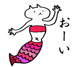 cute cat mermaid sticker #5937580
