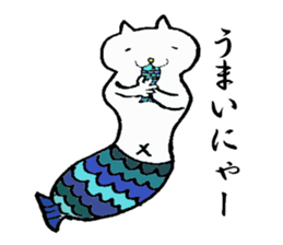 cute cat mermaid sticker #5937581