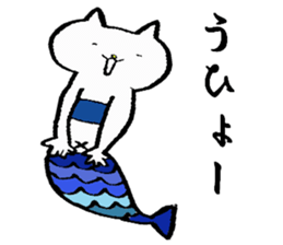cute cat mermaid sticker #5937582