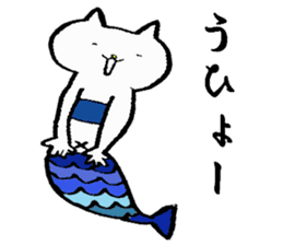 cute cat mermaid sticker #5937582