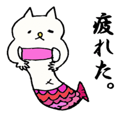 cute cat mermaid sticker #5937589