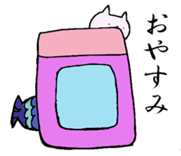 cute cat mermaid sticker #5937591