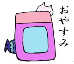 cute cat mermaid sticker #5937591