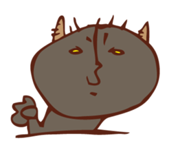 Surreal, gloomy stamp sticker #5937792