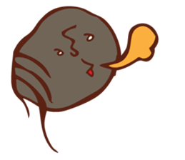 Surreal, gloomy stamp sticker #5937813