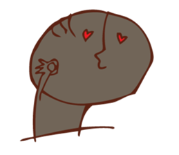 Surreal, gloomy stamp sticker #5937821