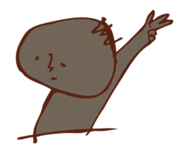 Surreal, gloomy stamp sticker #5937825