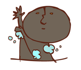 Surreal, gloomy stamp sticker #5937828