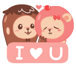 ChocoMonkey&StrawBeary2 (ENG) sticker #5937940