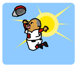 Baseball signals of the rival team sticker #5938235