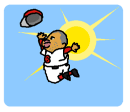 Baseball signals of the rival team sticker #5938235