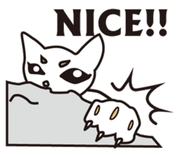 CLIMBING CAT sticker #5938552