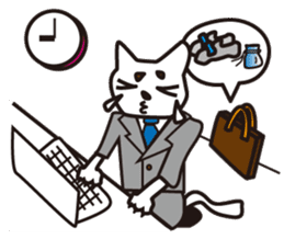 CLIMBING CAT sticker #5938555