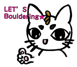 CLIMBING CAT sticker #5938577