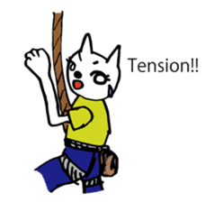 CLIMBING CAT sticker #5938585