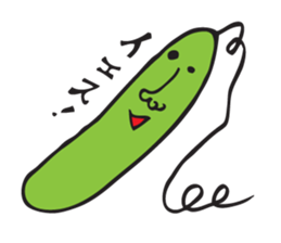 Happy tomato and cucumber life sticker #5938802