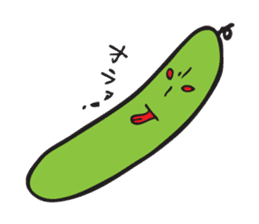 Happy tomato and cucumber life sticker #5938803