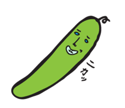 Happy tomato and cucumber life sticker #5938804