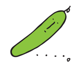 Happy tomato and cucumber life sticker #5938809
