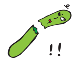 Happy tomato and cucumber life sticker #5938810