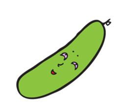 Happy tomato and cucumber life sticker #5938811