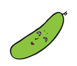 Happy tomato and cucumber life sticker #5938811