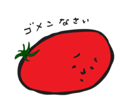 Happy tomato and cucumber life sticker #5938820