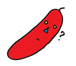Happy tomato and cucumber life sticker #5938831