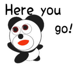 GOOD PANDA 'YOSHI-PAN!'  [English] sticker #5938963