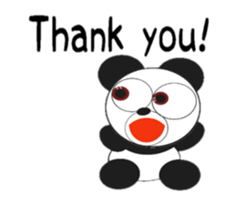 GOOD PANDA 'YOSHI-PAN!'  [English] sticker #5938989