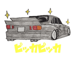 Old car and highway racer sticker #5939073